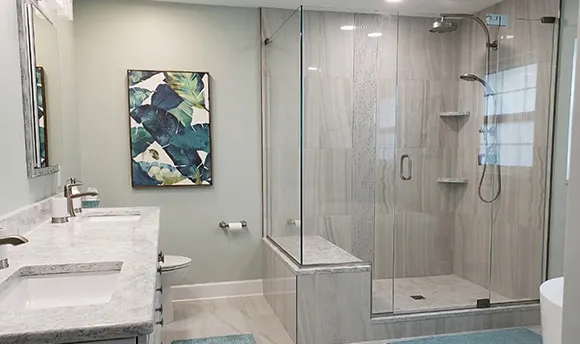 Used Frameless Shower Door sales 580 x 344